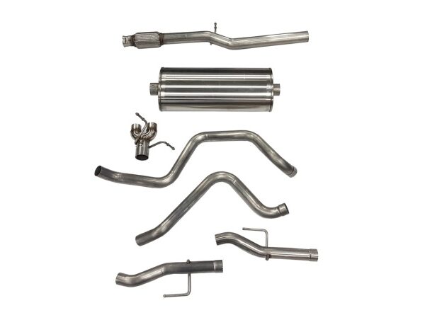 Corsa 2019-2024 Chevy Silverado 5.3L Crew Cab 3in Cat-Back Dual Rear Exit w/ Polished Tip