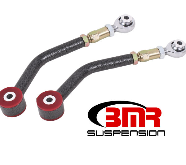 BMR 08-17 Challenger Upper Control Arms On-Car Adj. Rod Ends (Polyurethane) - Black Hammertone