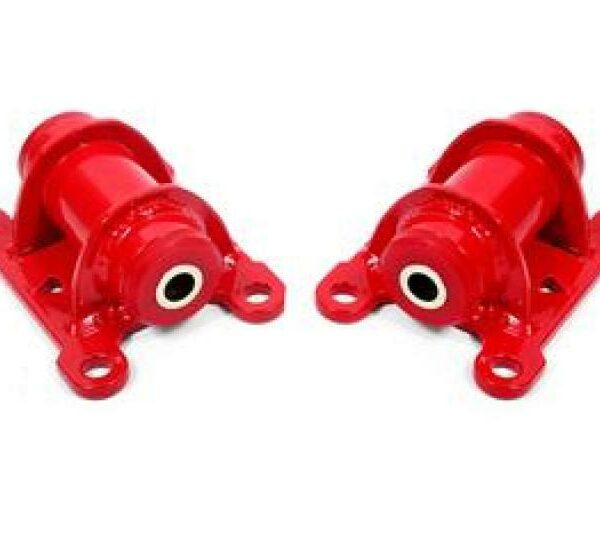 BMR 98-02 Chevrolet Camaro Motor Mount Kit (Steel) w/ Poly Bushings - Red