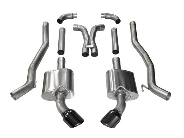 Corsa 2011-2015 Chevrolet Camaro SS 6.2L V8 Manual Black Xtreme 3in Cat-Back
