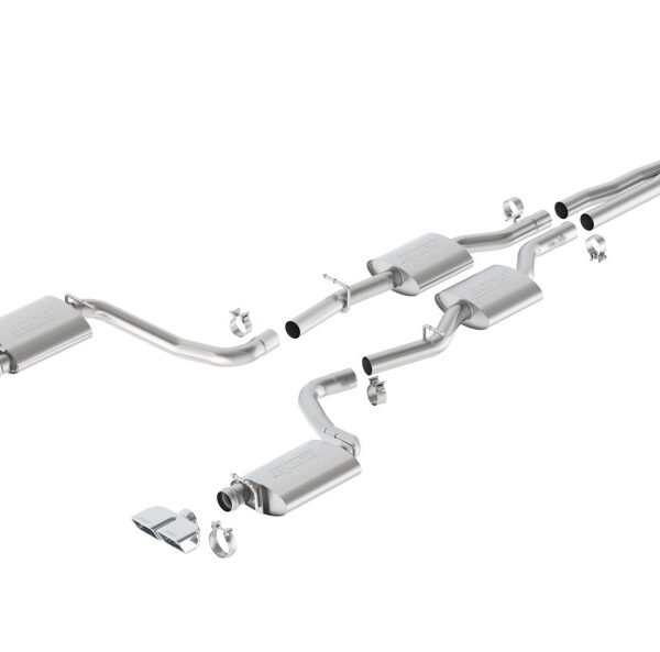 Borla 15-16 Dodge Challenger R/T 5.7L Dual Rectangle Angle Cut Dual Split Rear Exit S-Type Exhaust