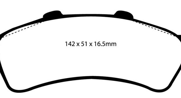 EBC 01-05 Cadillac Deville 4.6 HD Yellowstuff Rear Brake Pads