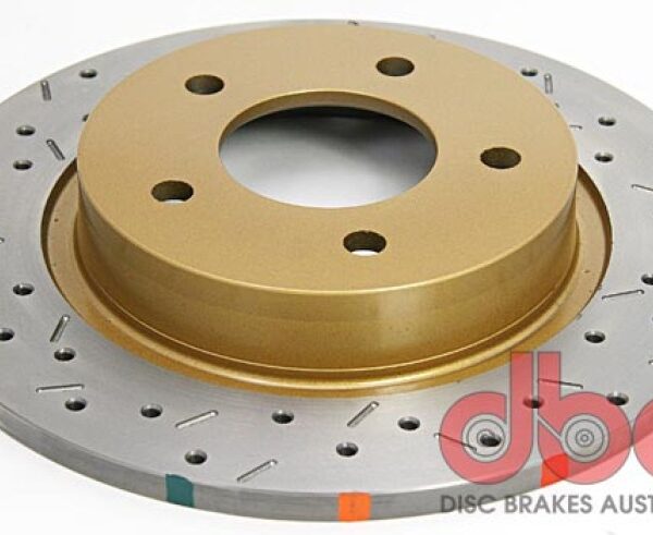 DBA 04-05 Mazda 3 2.3L / 06+ MazdaSpeed3 Rear Drilled & Slotted 4000 Series Rotor