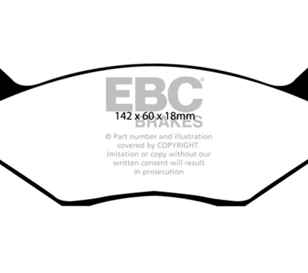 EBC 80-83 Chrysler Cordoba 3.7 Yellowstuff Front Brake Pads
