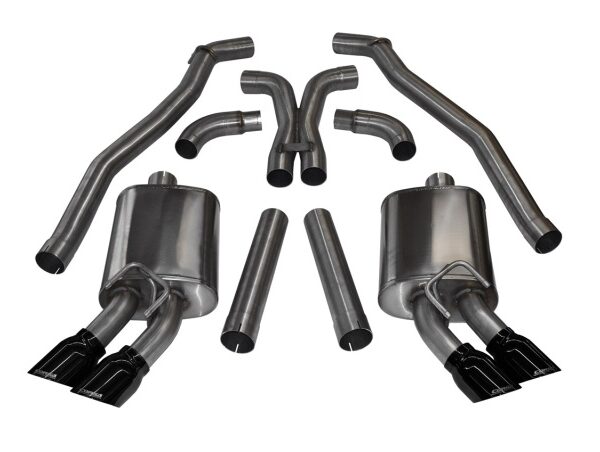 Corsa 2012-2015 Chevrolet Camaro Coupe ZL1 6.2L V8 Black Sport Cat-Back + XO Exhaust