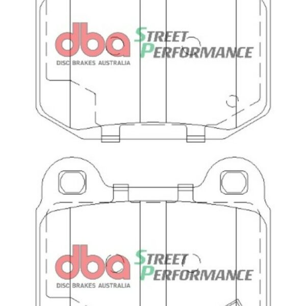 DBA 03-06 EVO / 04-09 STi / 03-07 350Z Track Edition/G35 w/ Brembo SP500 Rear Brake Pads