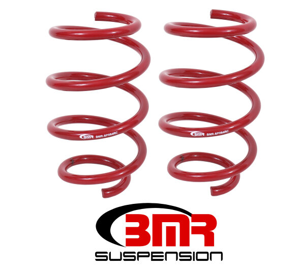 BMR 15-17 S550 Mustang Front Handling Version Lowering Springs - Red