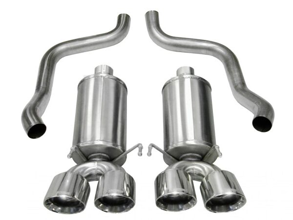 Corsa 2009-2013 Chevrolet Corvette C6 6.2L V8 Polished Xtreme Axle-Back Exhaust