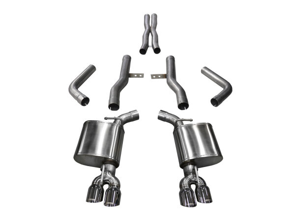 Corsa 2015-2023 Dodge Challenger Hellcat Dual Rear Exit Extreme Exhaust w/ 3.5in Polished Tips