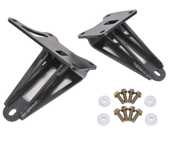 BMR 11-17 S197 Mustang Motor Mount Brackets - Black Hammertone