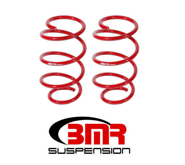 BMR 15-17 S550 Mustang Front Drag Version Lowering Springs - Red