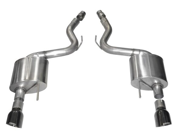 Corsa 2015-2017 Ford Mustang GT 5.0 3in Axle Back Exhaust Black Dual 4.5in Tip Sport