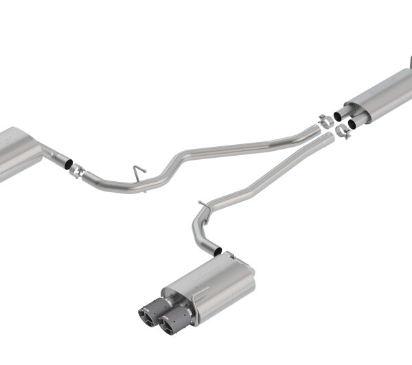 Borla 2020 Ford Explorer ST 3.0L V6 2.25in S-type Exhaust - Carbon Fiber Tips