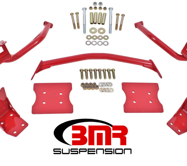 BMR 79-04 Fox Mustang Torque Box Reinforcement Plate Kit(TBR005R And TBR003R) - Red