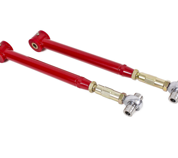 BMR 05-14 S197 Mustang On-Car Adj. Lower Control Arms / Rod End Combo (Polyurethane) - Red