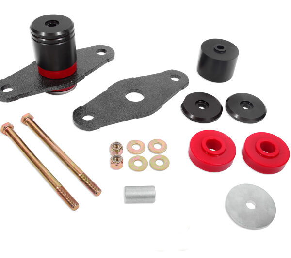 BMR 11-18 Dodge Challenger Motor Mount Polyurethane Bushing Upgrade Kit - Black Anodized