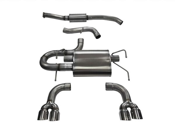 Corsa 2008-2014 Subaru Impreza Hatchback STI 2.5L Turbo Manual Polished Sport Cat-Back Exhaust