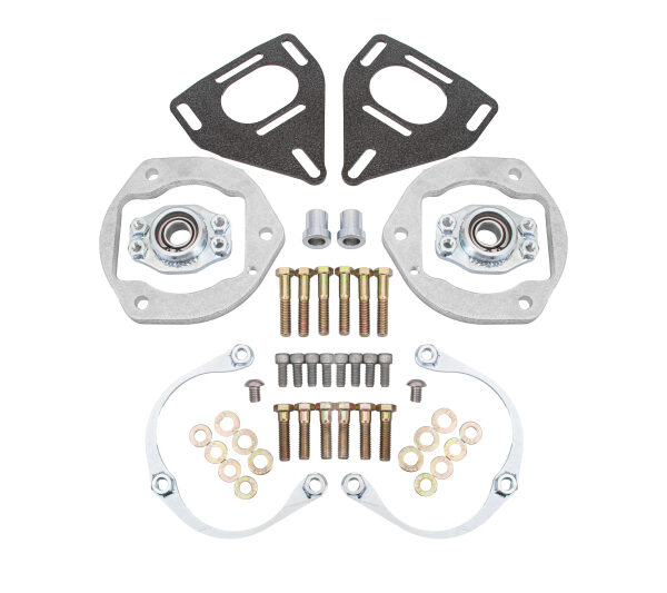 BMR 16-24 Chevy Camaro Caster Camber Plates - Black Hammertone