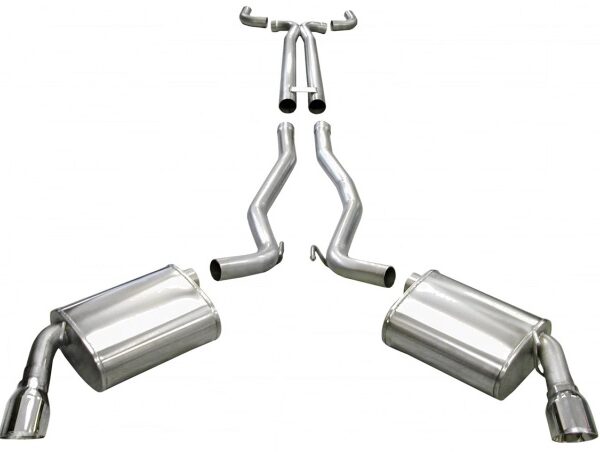 Corsa 2010-2013 Chevrolet Camaro Convertible SS 6.2L V8 Manual Polished Sport Cat-Back + XO Exhaust