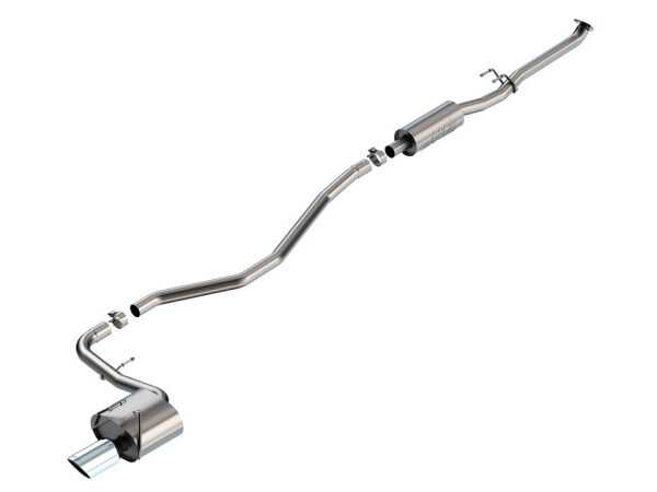 Borla 22-24 Honda Civic Sport 2.25in S-Type Cat Back 4in Tip - Bright Chrome