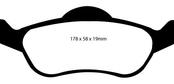 EBC 00-04 Ford Focus 2.0 Redstuff Front Brake Pads