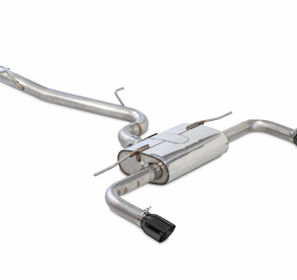 AWE Tuning Audi 8V A3 Touring Edition Exhaust - Dual Outlet Diamond Black 90 mm Tips