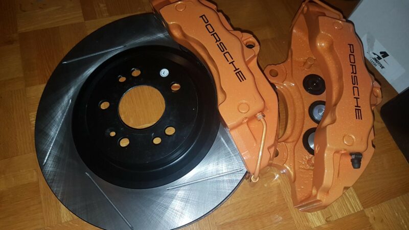 Bolt-On Customizable Porsche 6-Pot 18Z Front Brake Kit Upgrade - Audi B5/B6/B7 - C5 - Image 3