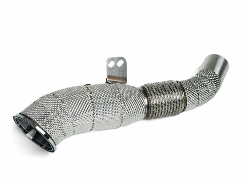 Untd. Performance Catless W/ Heat Shield 4.5" Downpipe - BMW B58 F20/F30/F31/F32/F33/F34/F36/G30/G11/G12