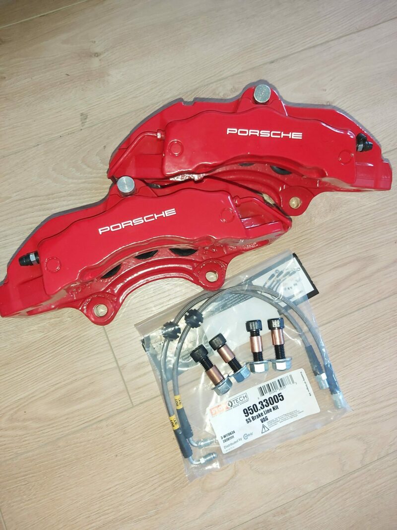 Bolt-On Customizable Porsche 6-Pot 17Z Front Brake Kit Upgrade - Audi B5/B6/B7 - C5 - Image 3