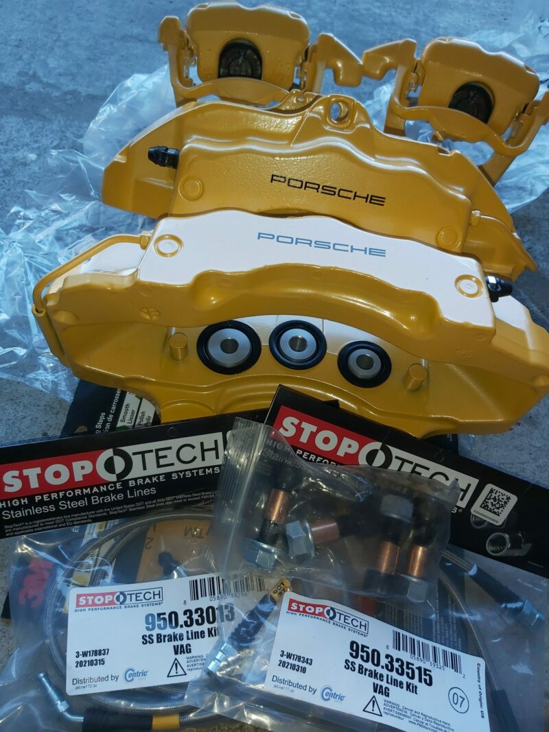 Bolt-On Customizable Porsche 6-Pot 18Z Front Brake Kit Upgrade - Mk5/Mk6 - Passat - A3 8P - TT Mk2 - Image 3