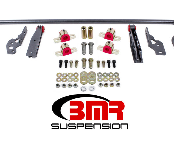 BMR 11-14 S197 Mustang Rear Hollow 25mm Adj. Sway Bar Kit w/ Bushings - Black Hammertone