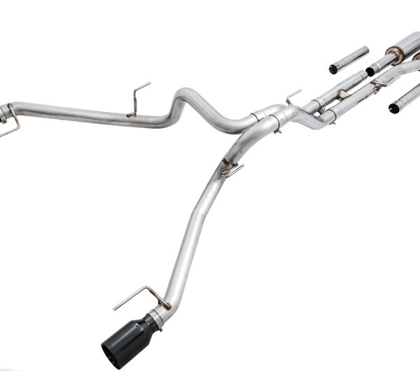 AWE Tuning 2017+ Ford Raptor 0 FG Performance Exhaust System - w/ Diamond Black Tips