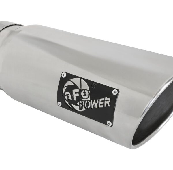 aFe MACHForce-Xp 5in Inlet x 6in Outlet x 15in length Polished Exhaust Tip