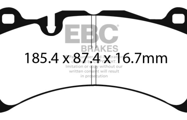 EBC 2014+ Volvo S60 Polestar/V60 Polestar 3.0T Yellowstuff Front Brake Pads