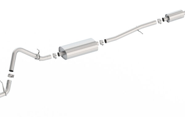 Borla S-Type Cat-Back 19-20 Chevrolet Silverado Side Exit Exhaust - Black Chrome Tip