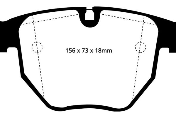 EBC 00-04 BMW M5 5.0 (E39) Redstuff Front Brake Pads