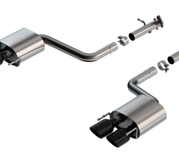 Borla 15-24 Lexus RC F Axle-Back Exhaust System S-Type - Black Chrome