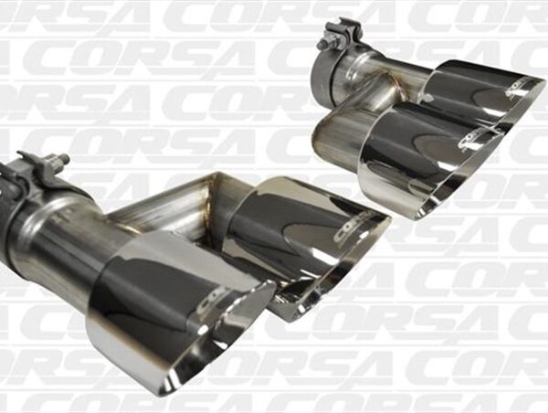 Corsa 2015-2017 Ford Mustang GT 5.0 Polish Quad Tips Kit