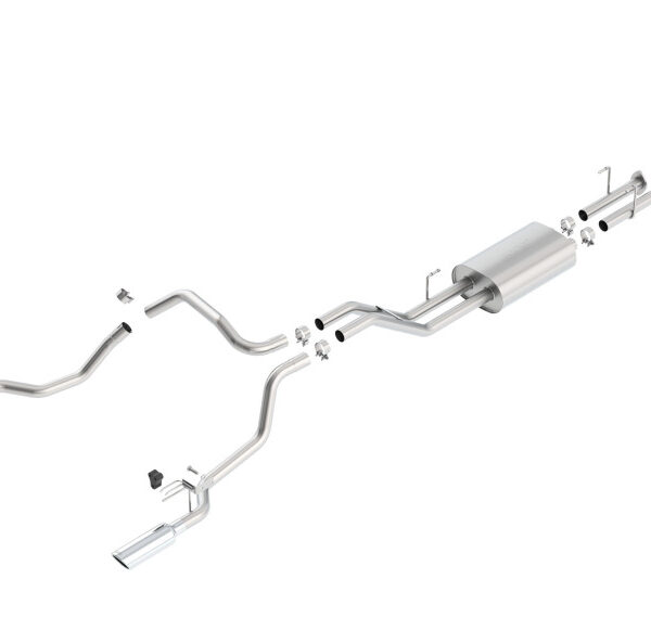 Borla 14-15 Toyota Tundra 4.6L/5.7L Crew Max SB DC SB Touring Cat Back Exhaust Dual Split Rear Exit