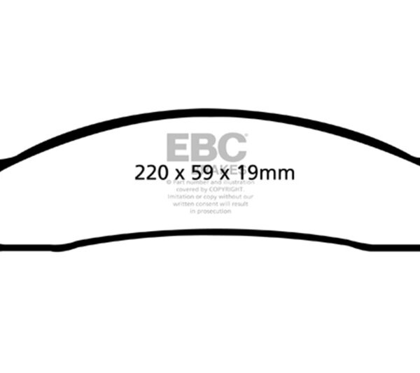 EBC 06-11 Dodge Ram 1500 Mega Cab 2WD Greenstuff Front Brake Pads