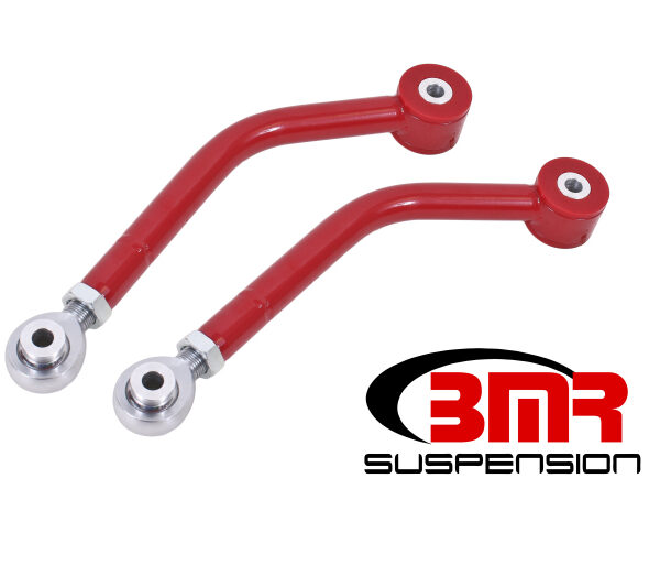 BMR 08-17 Challenger Upper Control Arms Single Adj. Rod Ends (Polyurethane) - Red