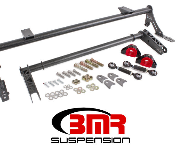 BMR 05-14 S197 Mustang Rear Bolt-On Hollow 35mm Xtreme Anti-Roll Bar Kit (Poly) - Black Hammertone