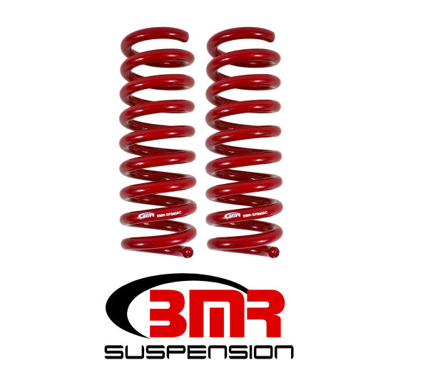 BMR 16-17 6th Gen Camaro V8 Rear Performance Version Lowering Springs - Red