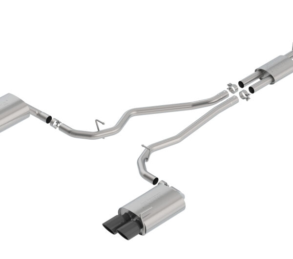 Borla 2020 Ford Explorer ST 3.0L V6 2.25in ATAK Exhaust - Black Chrome Tips
