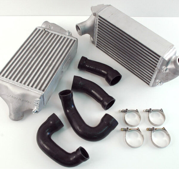 AWE Tuning 997TT/GT2 Performance Intercoolers - Black Hoses