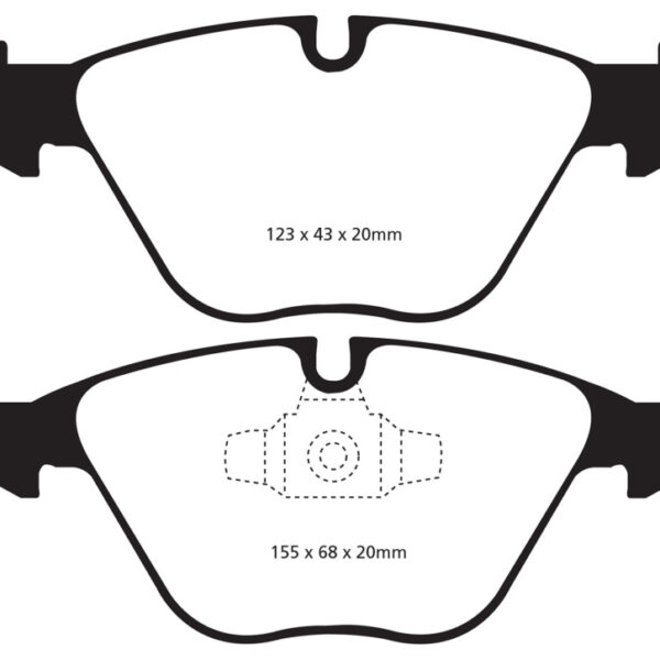 EBC 13+ BMW X1 2.0 Turbo (28i) Yellowstuff Front Brake Pads