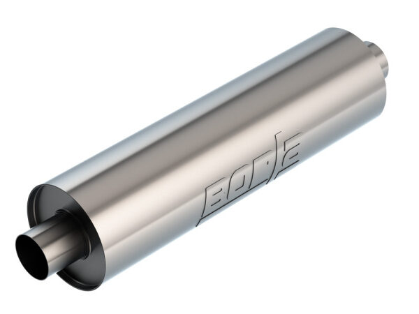 Borla Specialty Muffler 2.75in Center In/Out 6.75in Dia. 24in Body 29in OAL S-Type Un-Notched