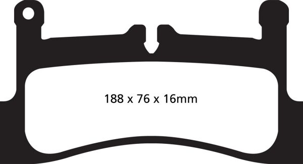 EBC 12-15 Porsche 911 (991) (Cast Iron Rotor only) 3.4 Carrera Yellowstuff Rear Brake Pads