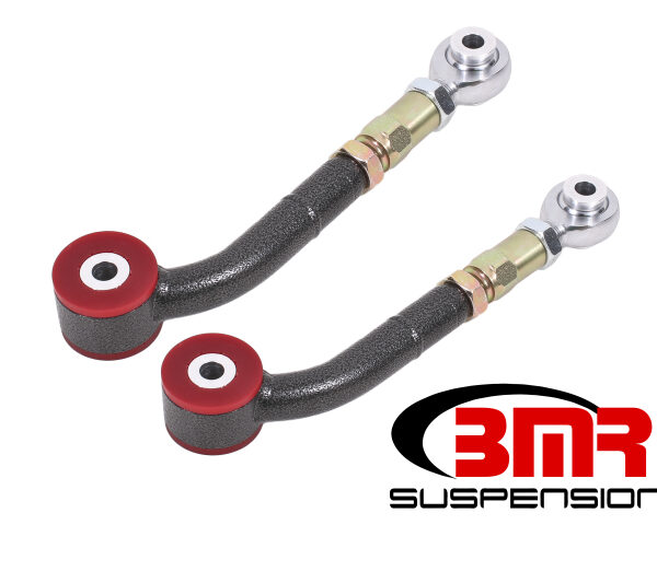 BMR 08-17 Challenger Upper Trailing Arms w/ On-Car Adj. Poly/Rod Ends - Black Hammertone