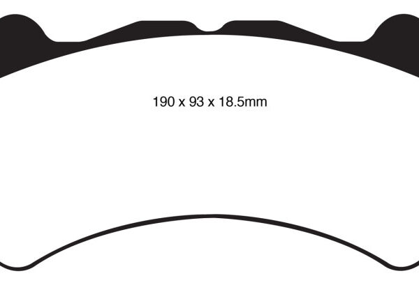 EBC 08-11 Nissan GT-R (R35) 3.8 Twin Turbo (Cast Iron Rotors) Yellowstuff Front Brake Pads